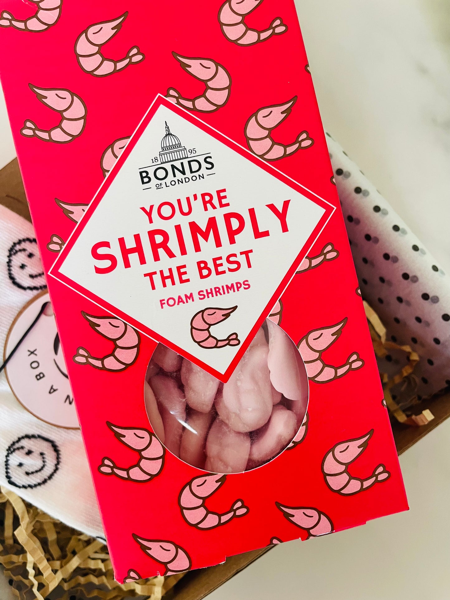 You're shrimply the best foam shrimp sweet box 